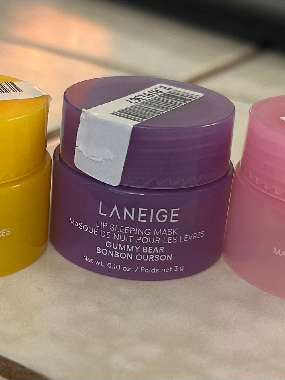 LANEIGE Lip sleeping mask set of three minis